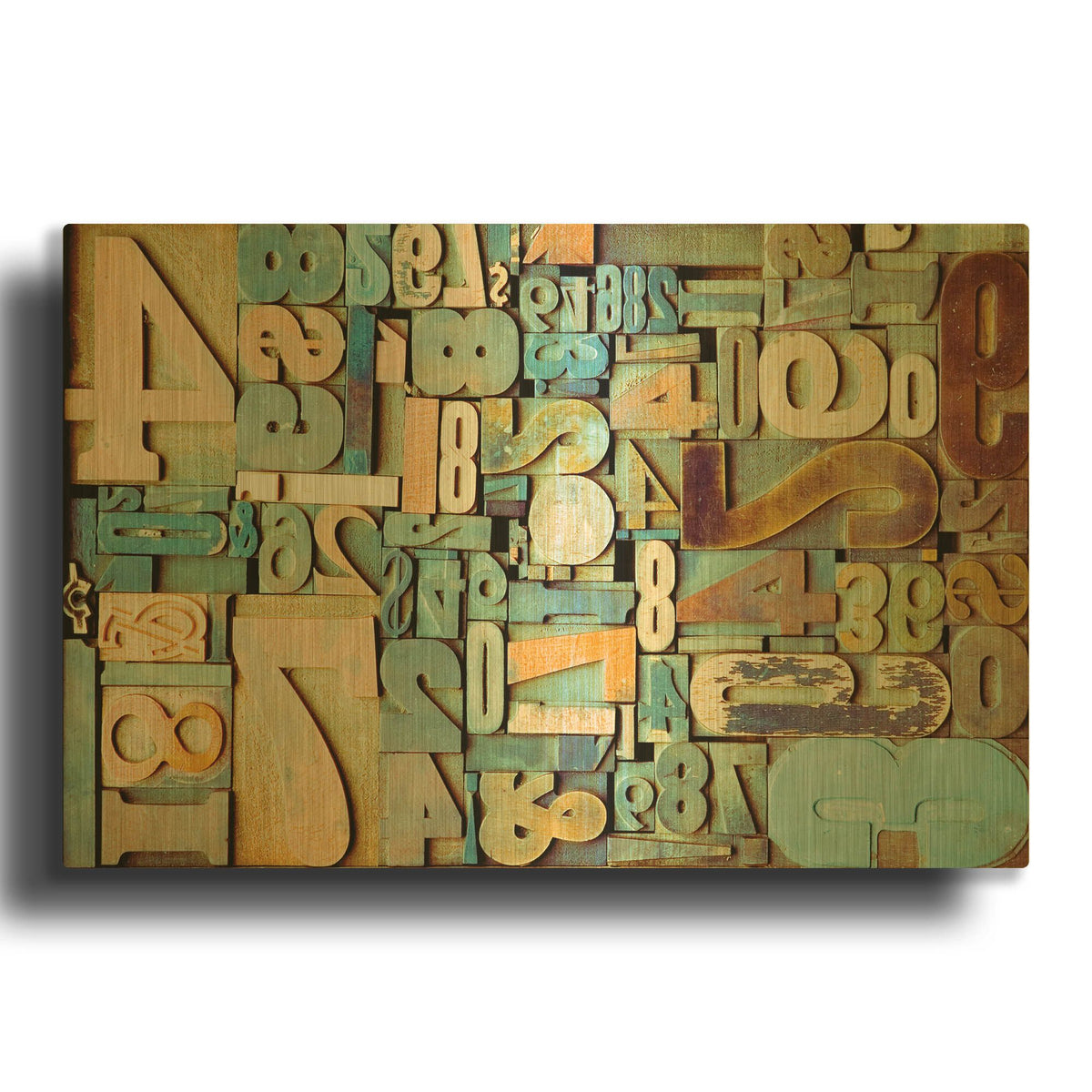 'Typography Photography 3' By Holli Conger Gold Metal Wall Art