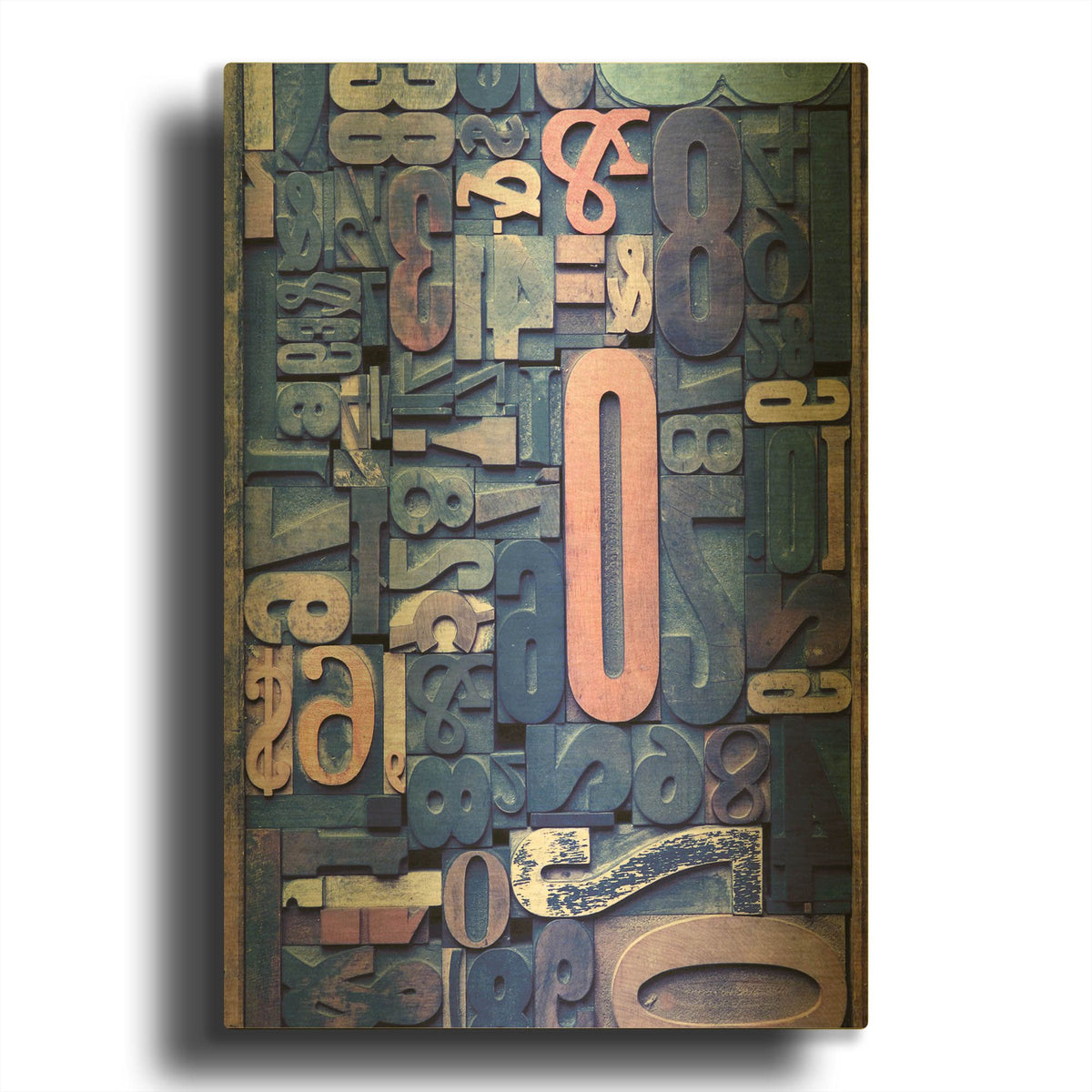 'Typography Photography 7' By Holli Conger Gold Metal Wall Art