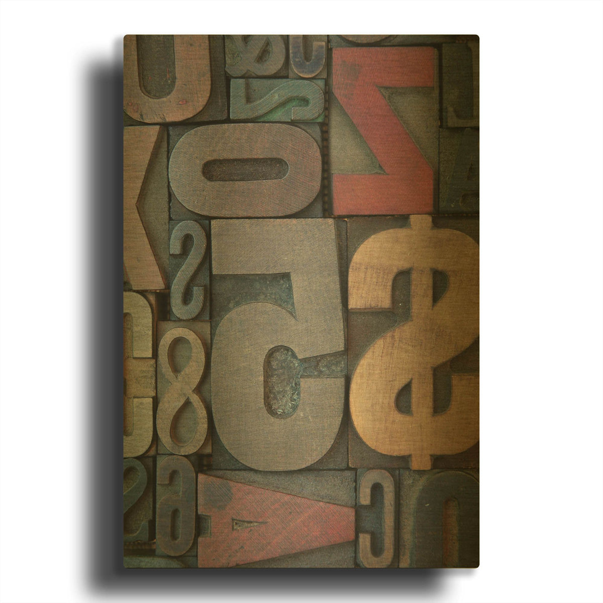 'Typography Photography 8' By Holli Conger Gold Metal Wall Art