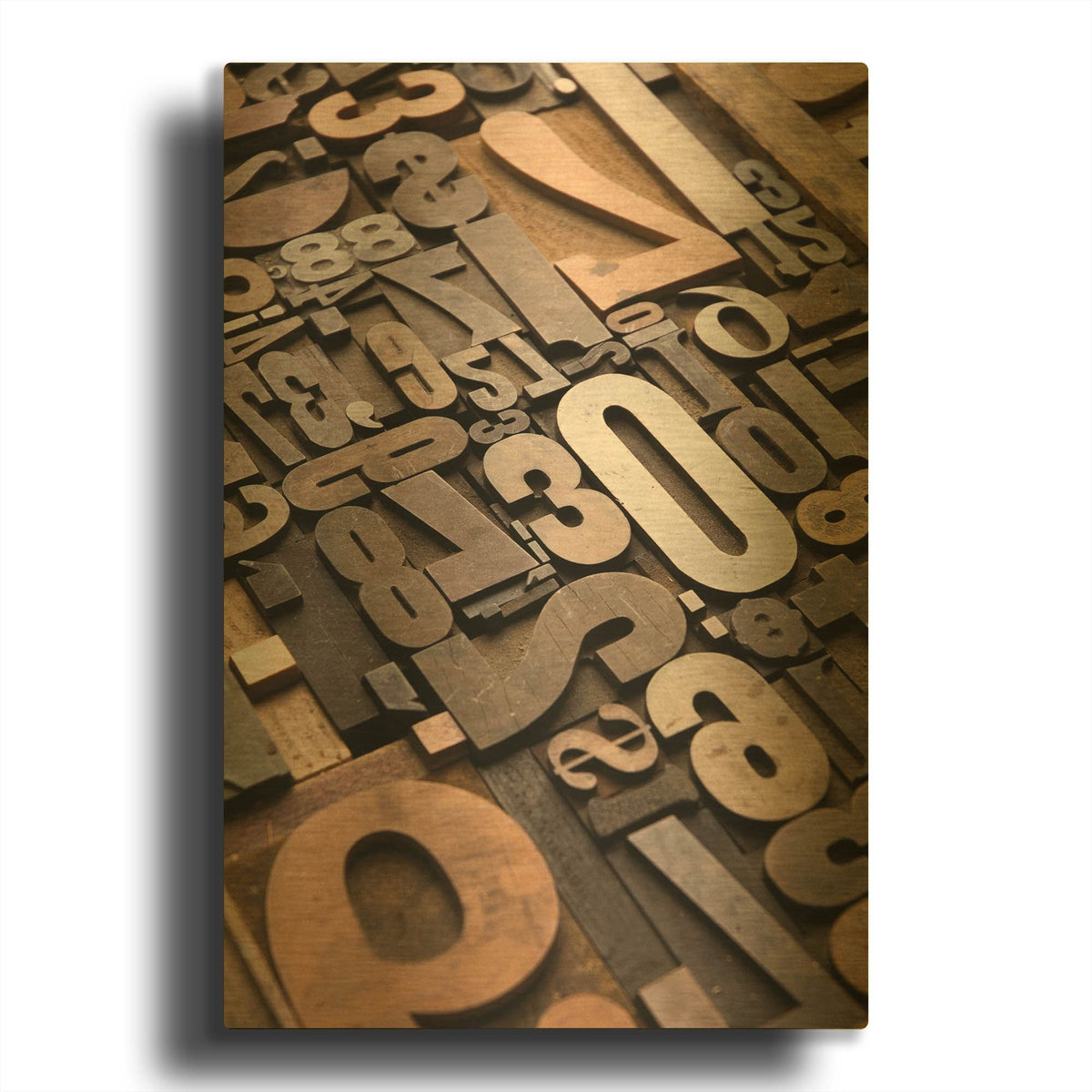 'Typography Photography 11' By Holli Conger Gold Metal Wall Art