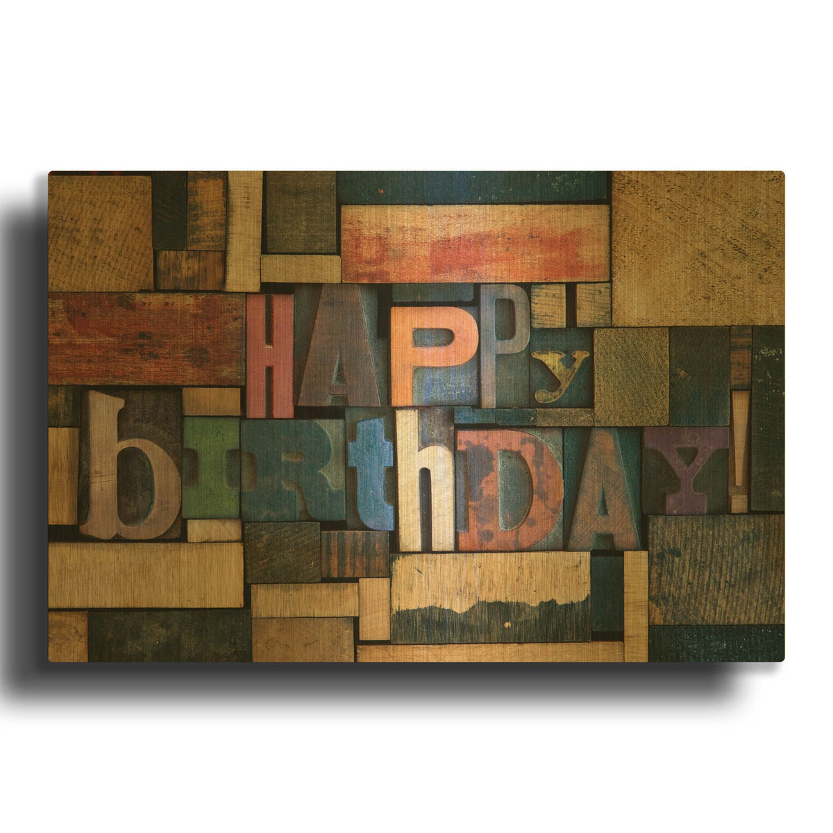 'Typography Photography 15' By Holli Conger Gold Metal Wall Art