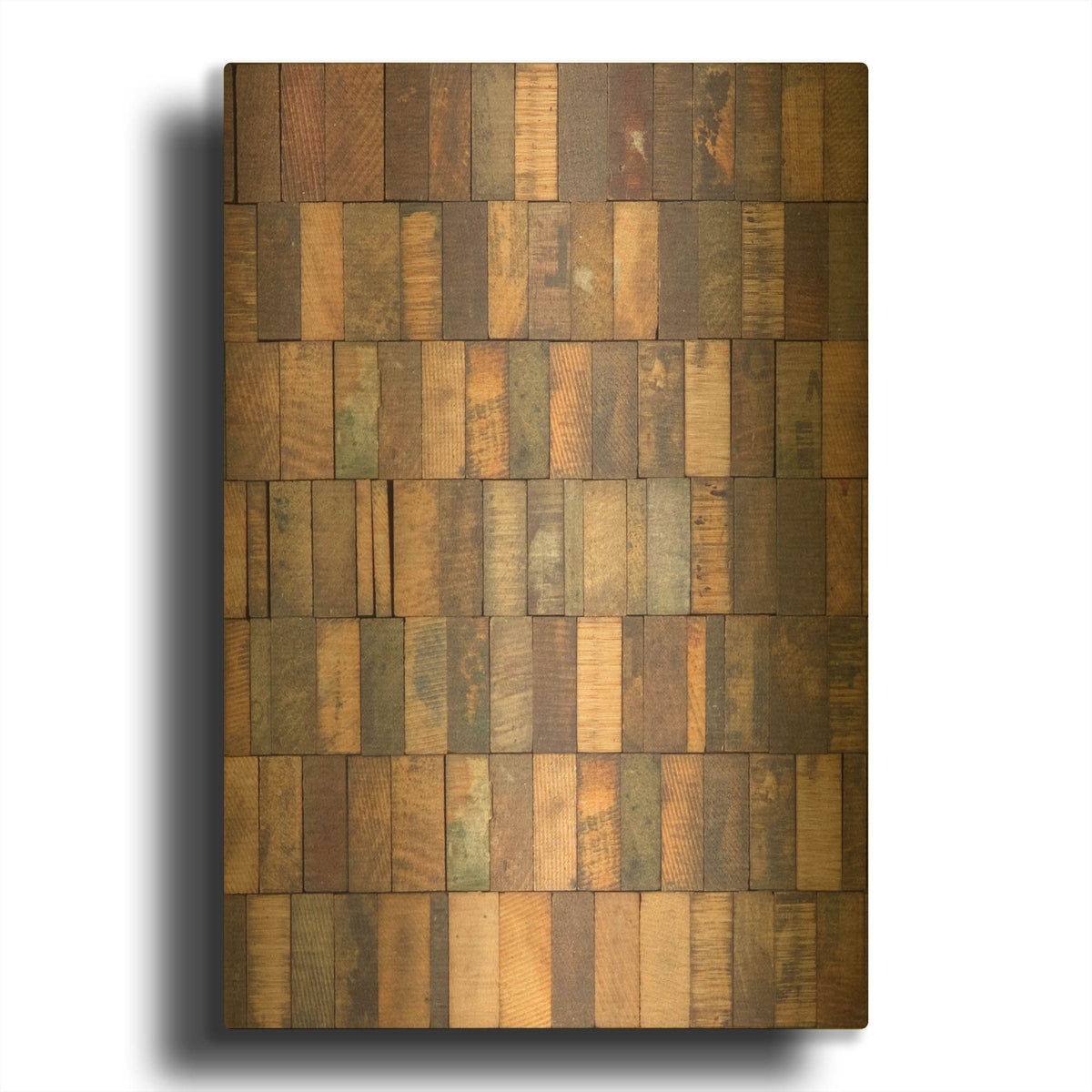 'Typography Photography repeat 2' By Holli Conger Gold Metal Wall Art
