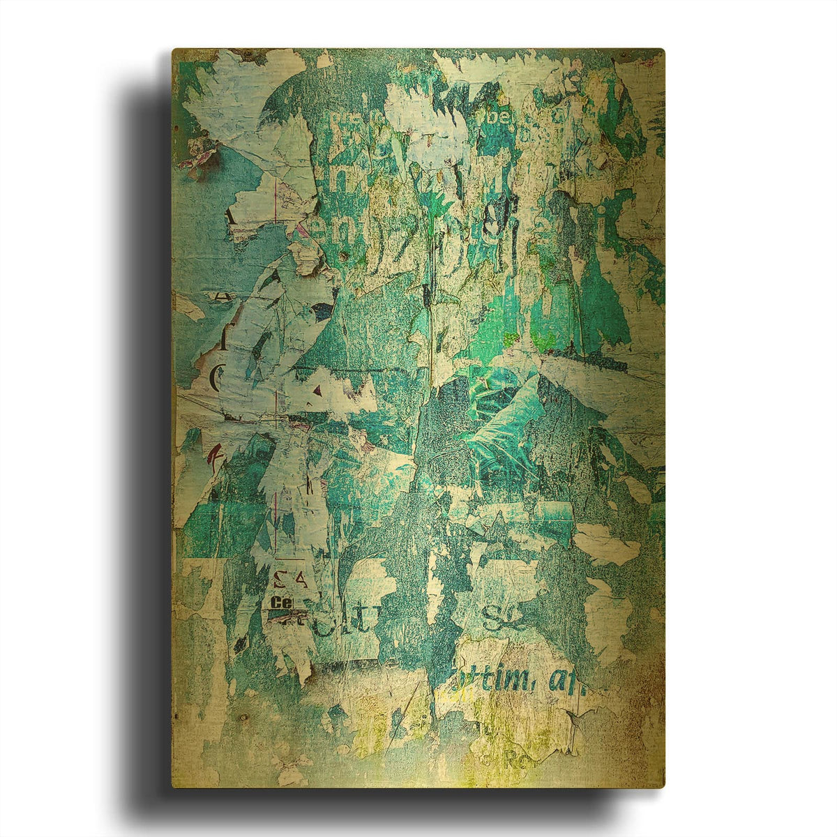 'Bus Poster Remnant Siena 8' By IMB Gold Metal Wall Art