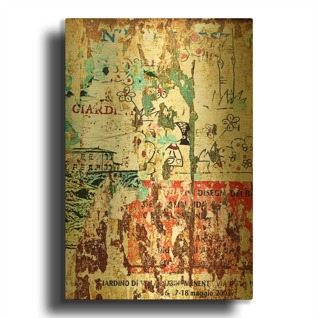 'Bus Poster Remnant Siena 18' By IMB Gold Metal Wall Art