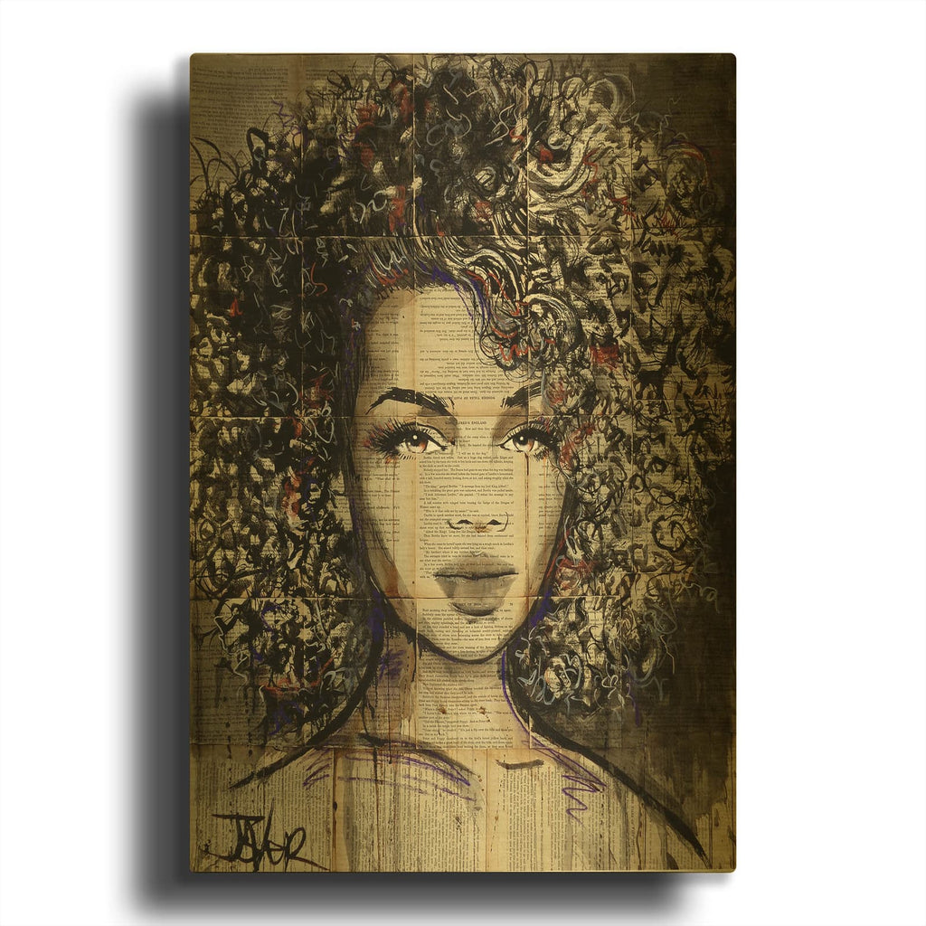 'Wonder' By Loui Jover Gold Metal Wall Art