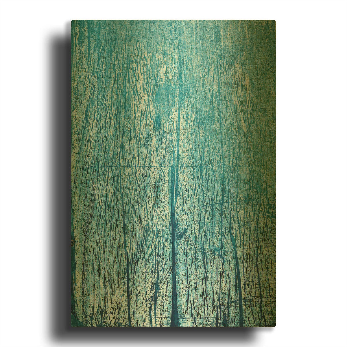'Reaching for the Sky Blue' By IMB Gold Metal Wall Art