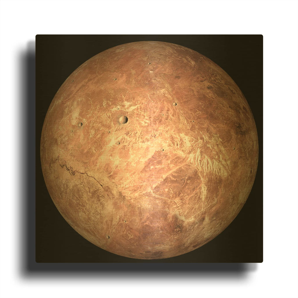 'Makemake Duarf Planet' By Luxe Gold Metal Wall Art