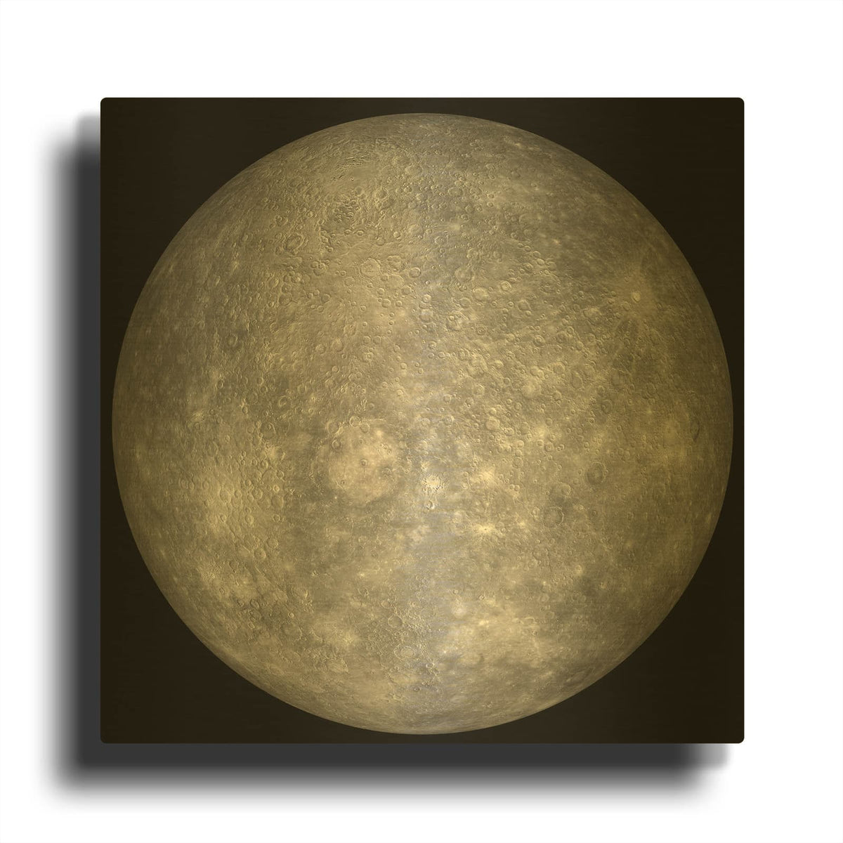 'Planet Mercury' By Luxe Gold Metal Wall Art