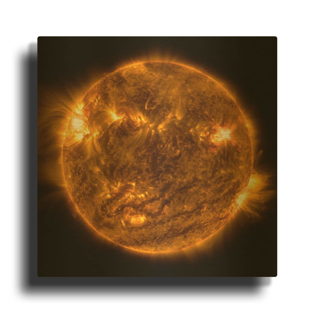 'The Sun' By Luxe Gold Metal Wall Art