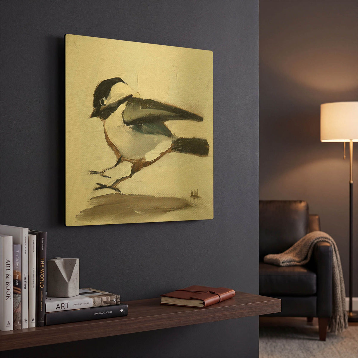 'Coming In For A Landing' By Angela Missman Gold Metal Wall Art