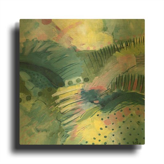 'Here And There' By Ann Thompson Nemcosky Gold Metal Wall Art