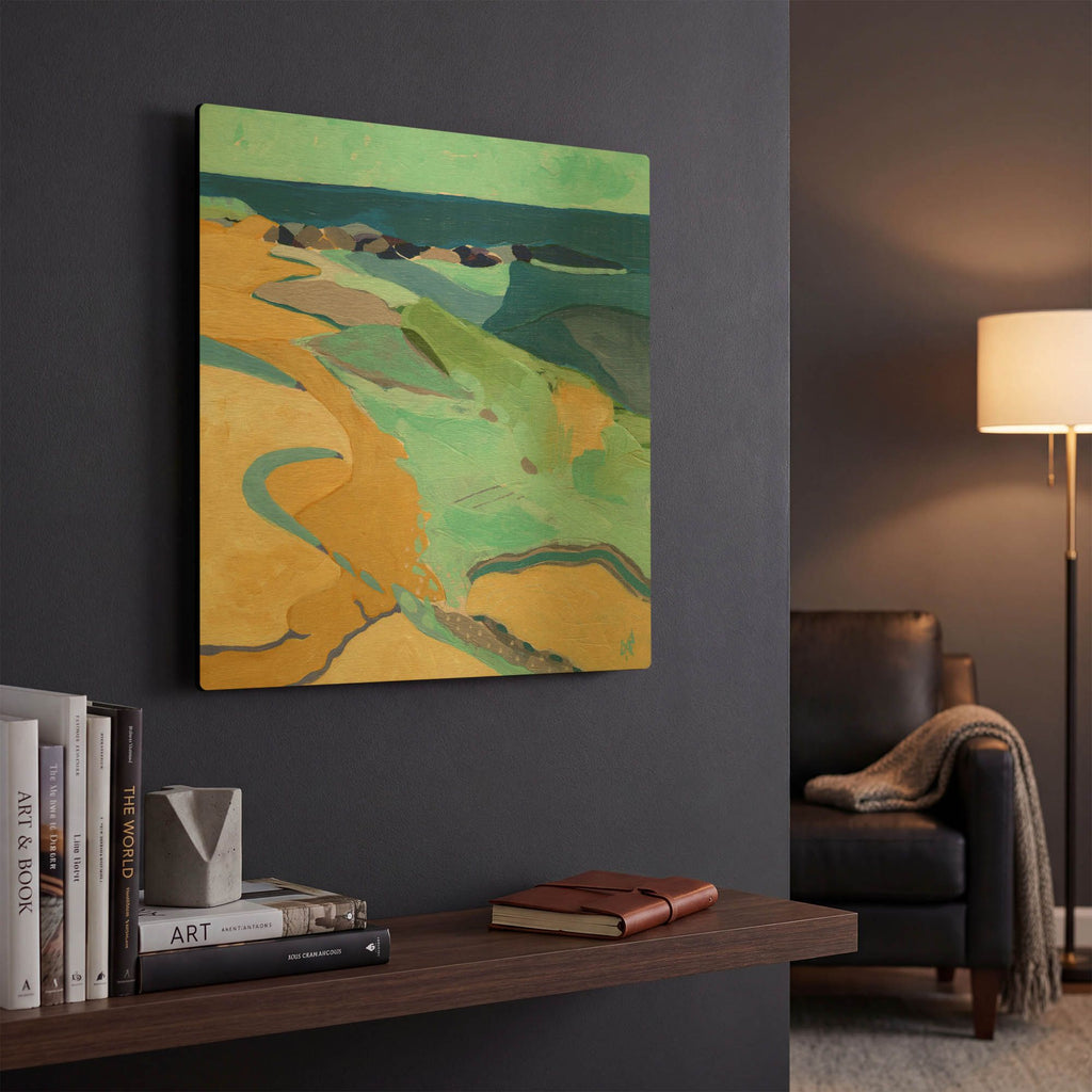 'Seaside' By Ann Thompson Nemcosky Gold Metal Wall Art