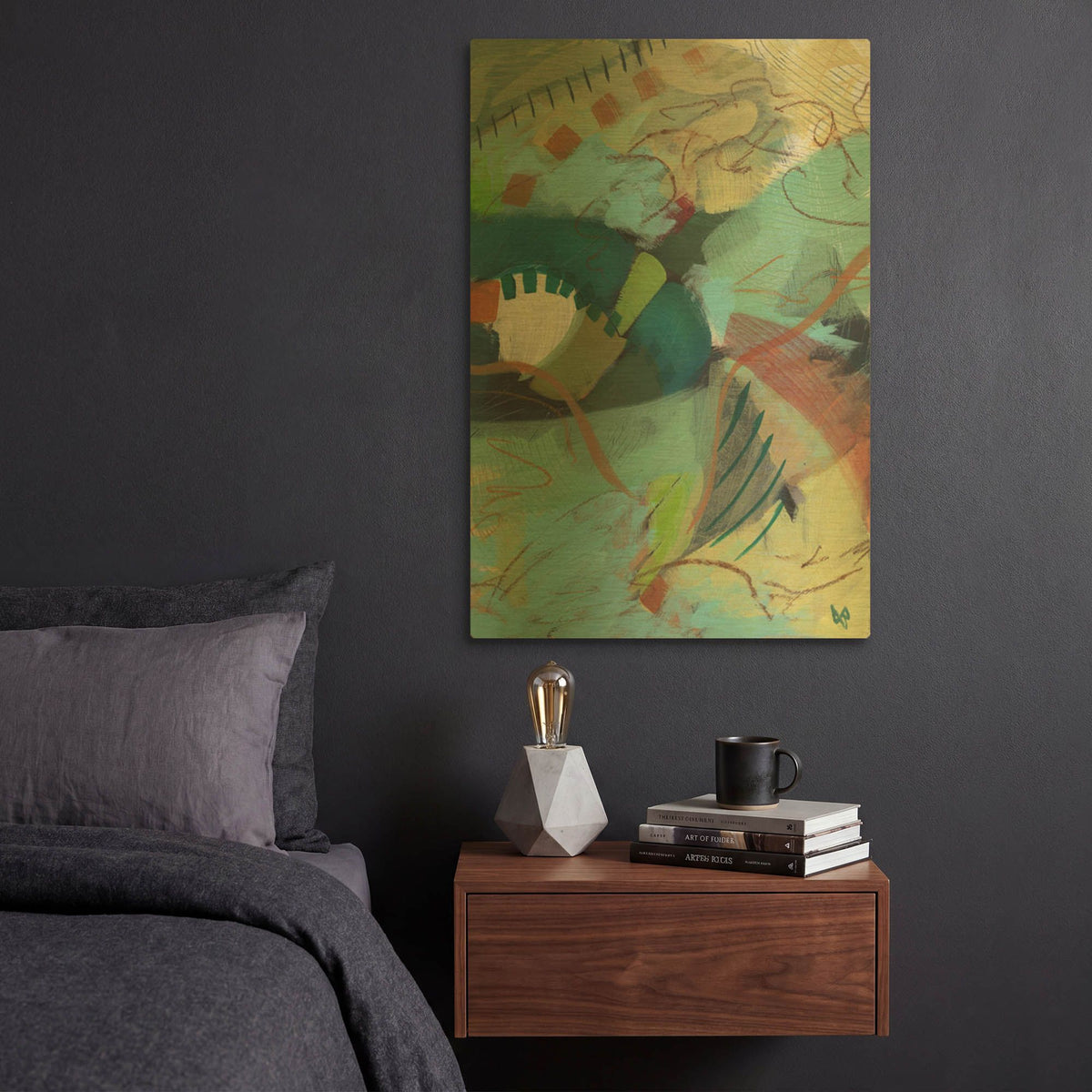 'Changes' By Ann Thompson Nemcosky Gold Metal Wall Art