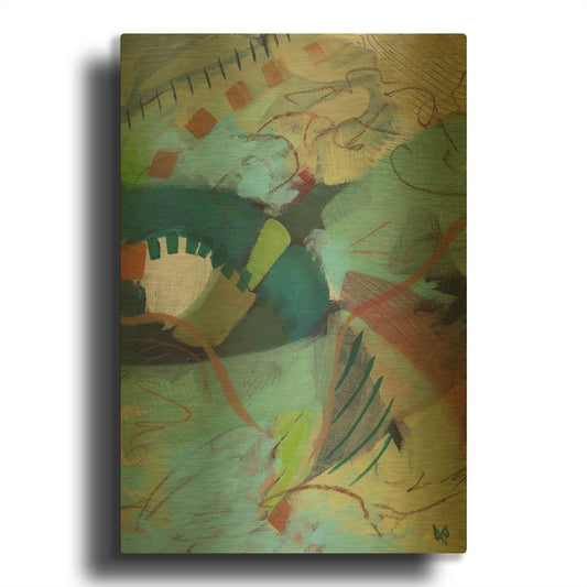 'Changes' By Ann Thompson Nemcosky Gold Metal Wall Art