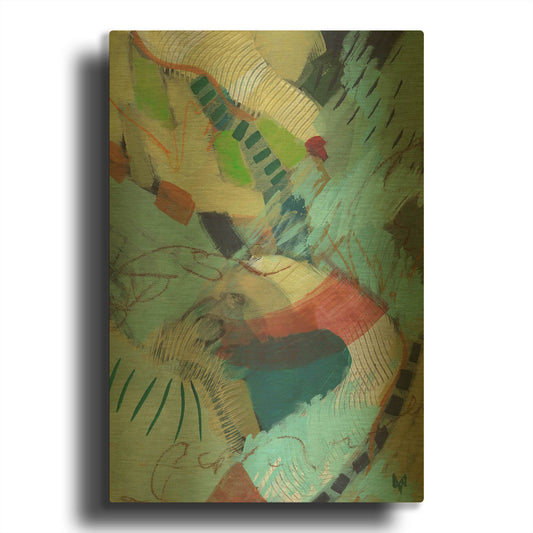 'Dont Look Back' By Ann Thompson Nemcosky Gold Metal Wall Art