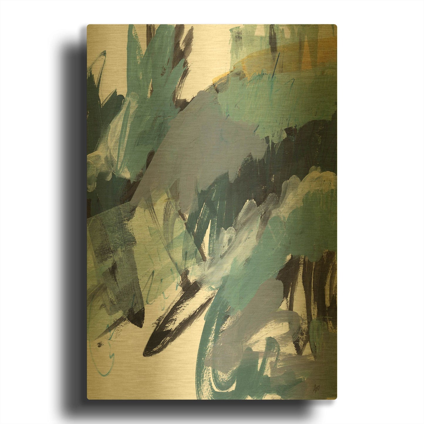 'Observation No 1' By Ann Thompson Nemcosky Gold Metal Wall Art