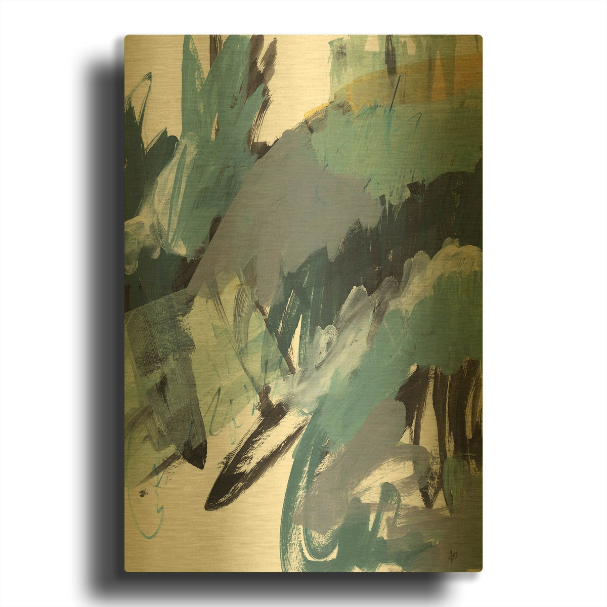 'Observation No 1' By Ann Thompson Nemcosky Gold Metal Wall Art