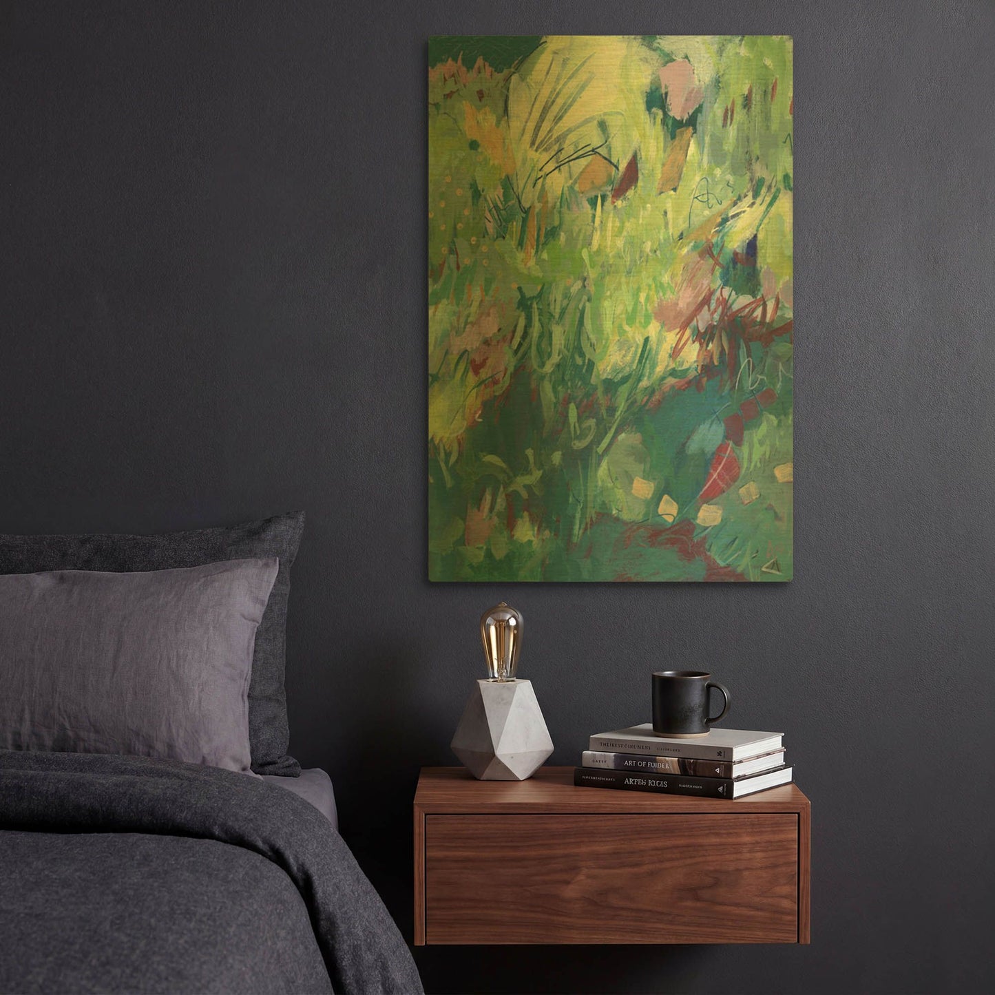 'Recklessly Blooming' By Ann Thompson Nemcosky Gold Metal Wall Art