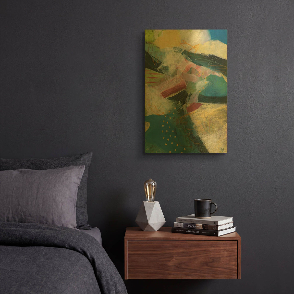 'Solstice No 3' By Ann Thompson Nemcosky Gold Metal Wall Art