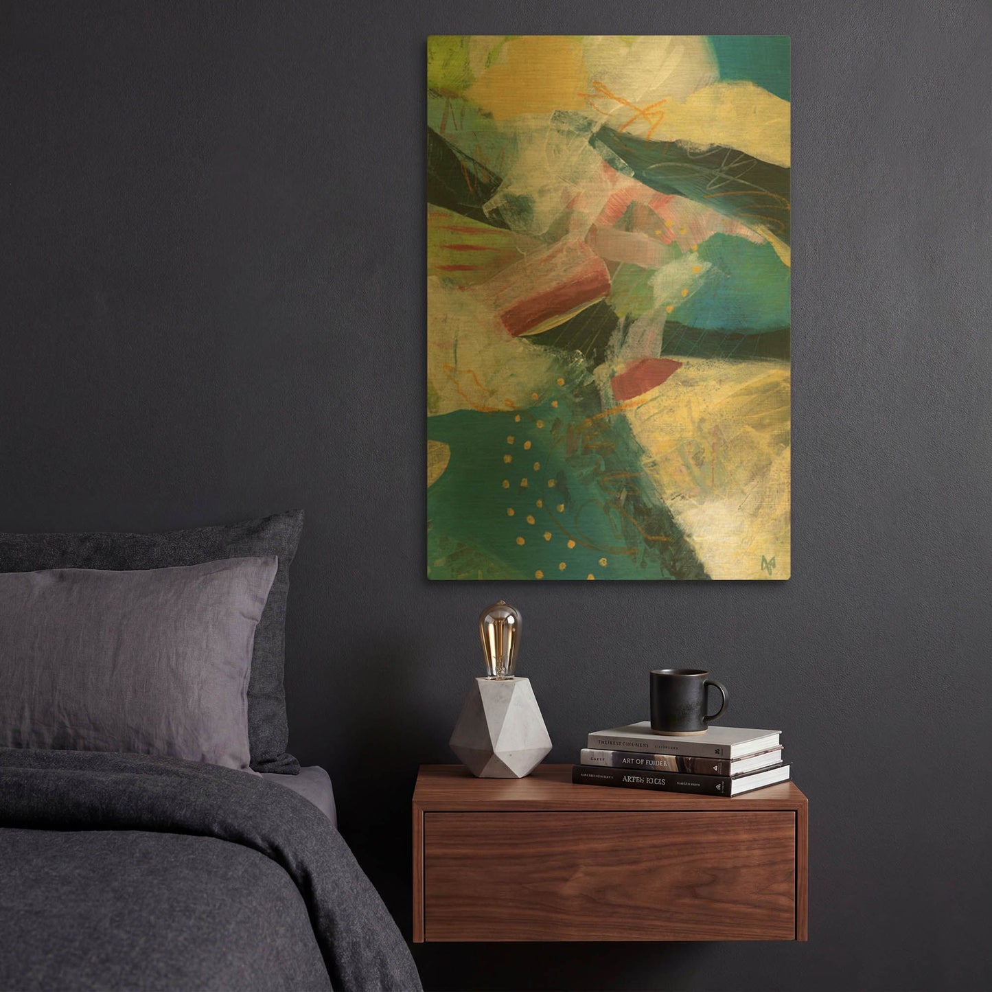 'Solstice No 3' By Ann Thompson Nemcosky Gold Metal Wall Art