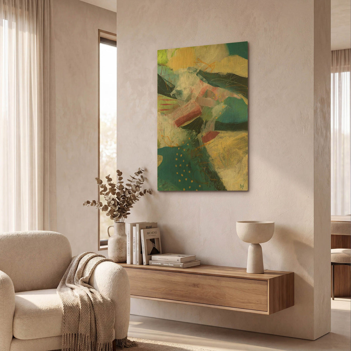 'Solstice No 3' By Ann Thompson Nemcosky Gold Metal Wall Art