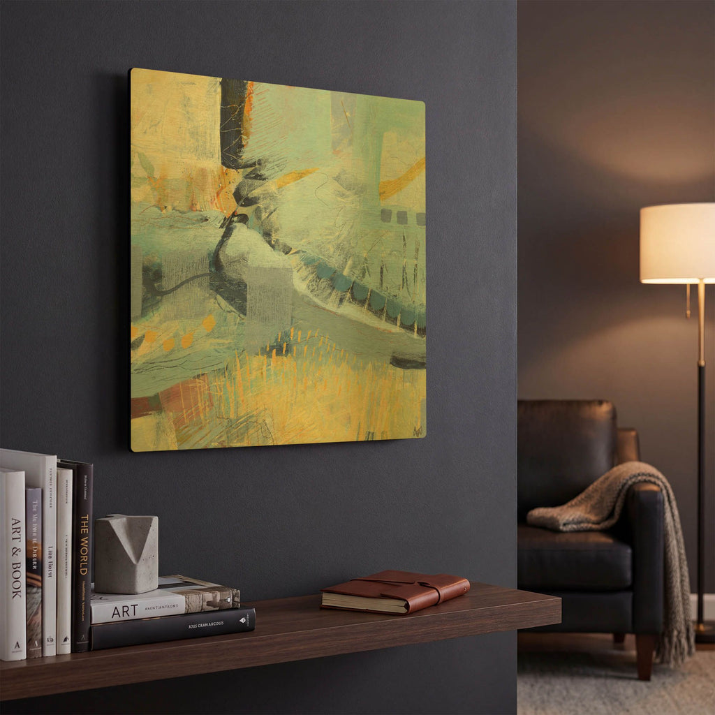'Stream' By Ann Thompson Nemcosky Gold Metal Wall Art
