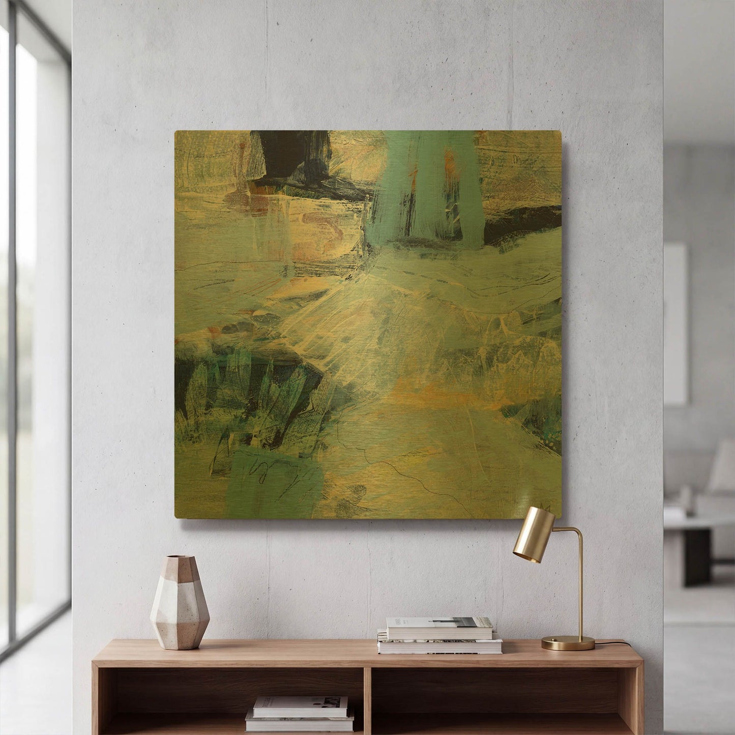 'Tideline No 2' By Ann Thompson Nemcosky Gold Metal Wall Art
