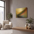 'Being 02B' By Bassmi Ibrahim Gold Metal Wall Art