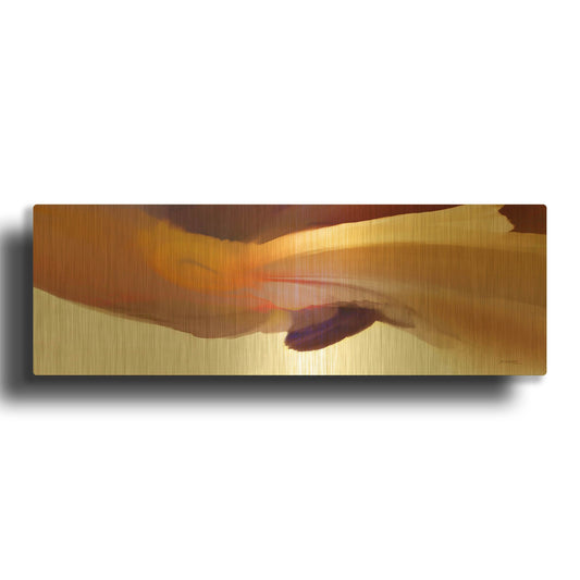 'Embrace 1' By Bassmi Ibrahim Gold Metal Wall Art
