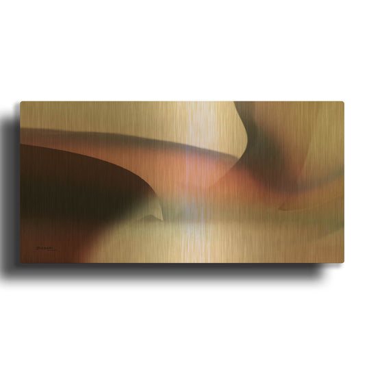'Movement 1' By Bassmi Ibrahim Gold Metal Wall Art