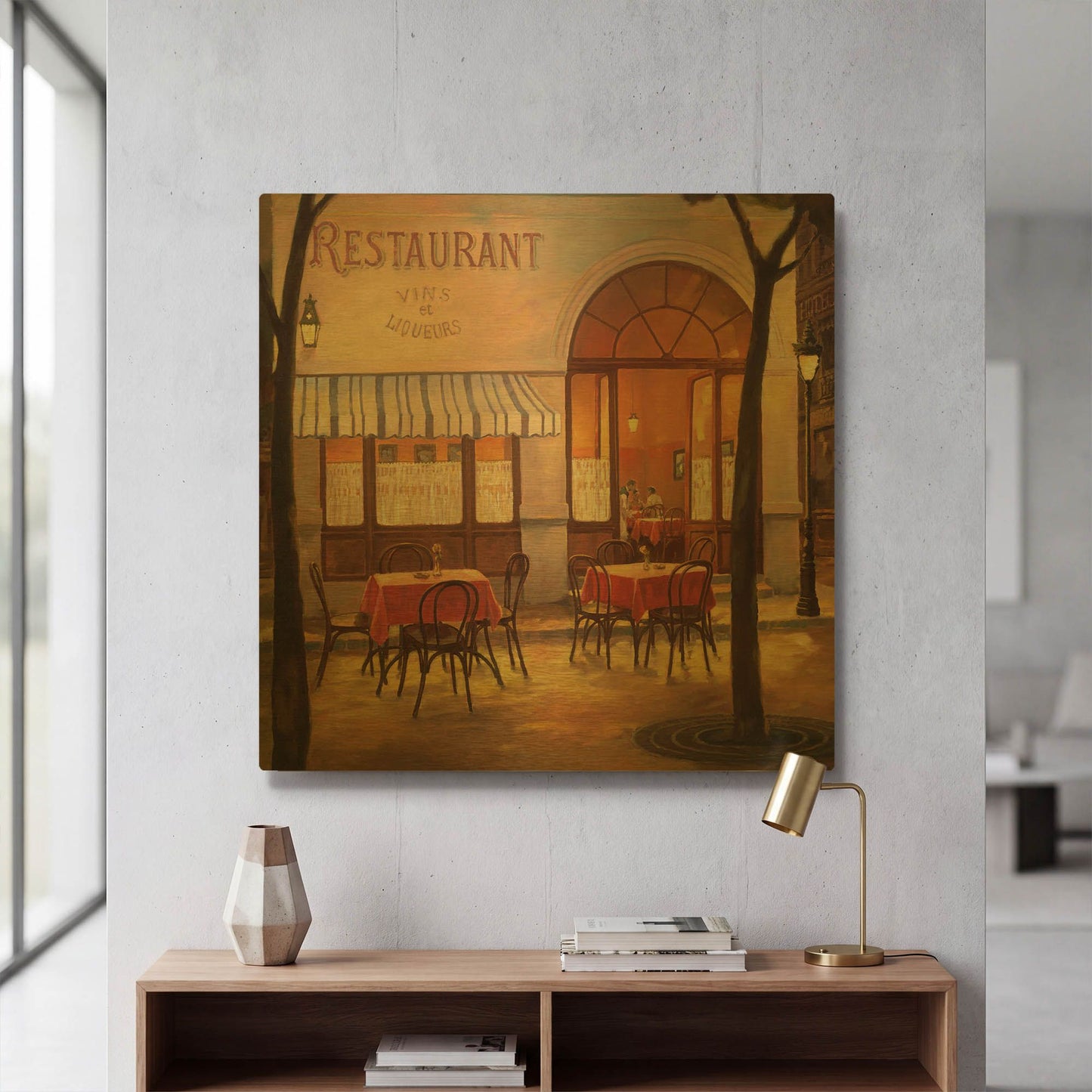 'Vins et Liqueurs' By Graham Reynolds Gold Metal Wall Art