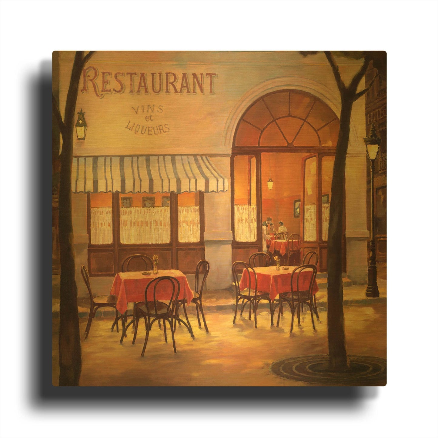 'Vins et Liqueurs' By Graham Reynolds Gold Metal Wall Art