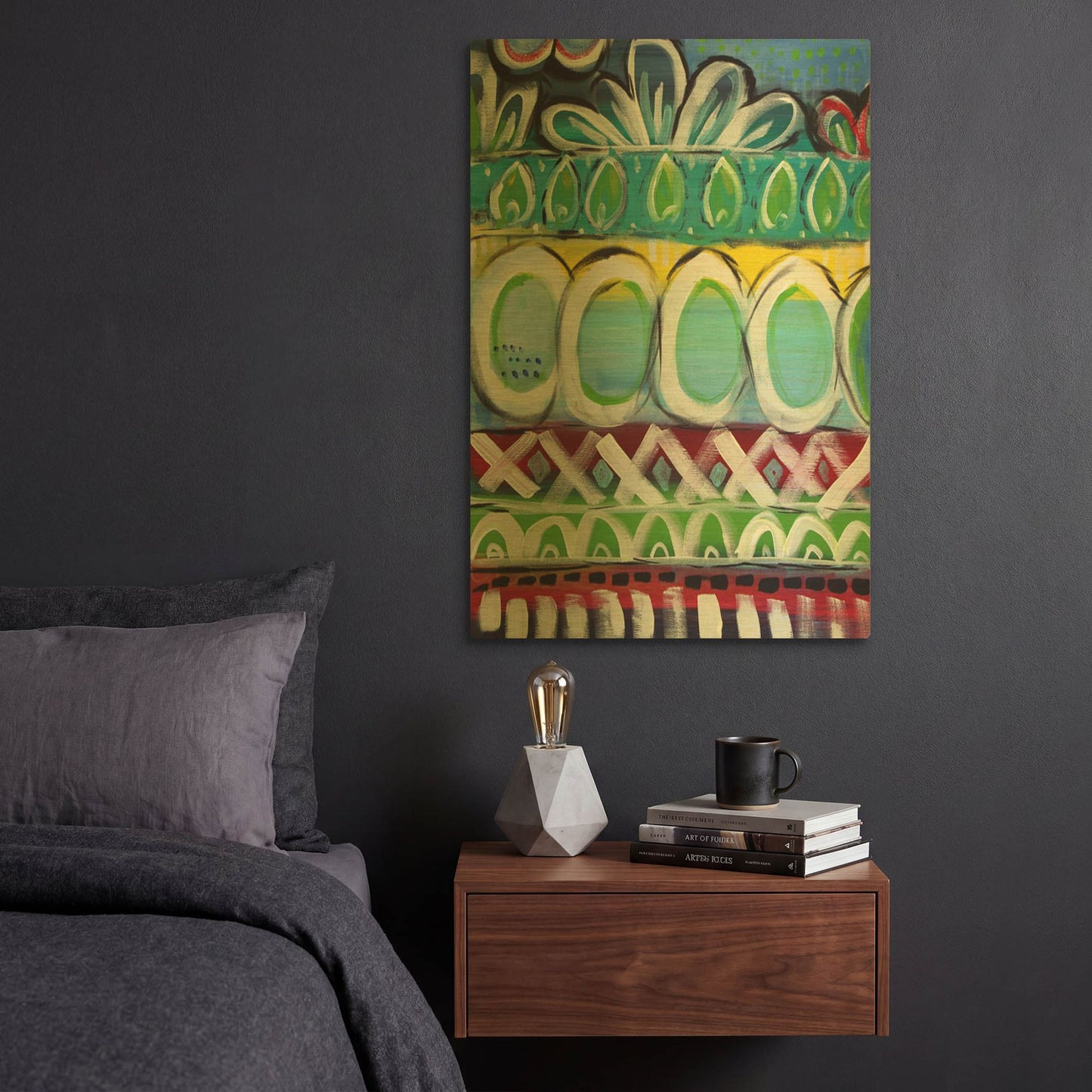 'LW1978' By Linda Woods Gold Metal Wall Art