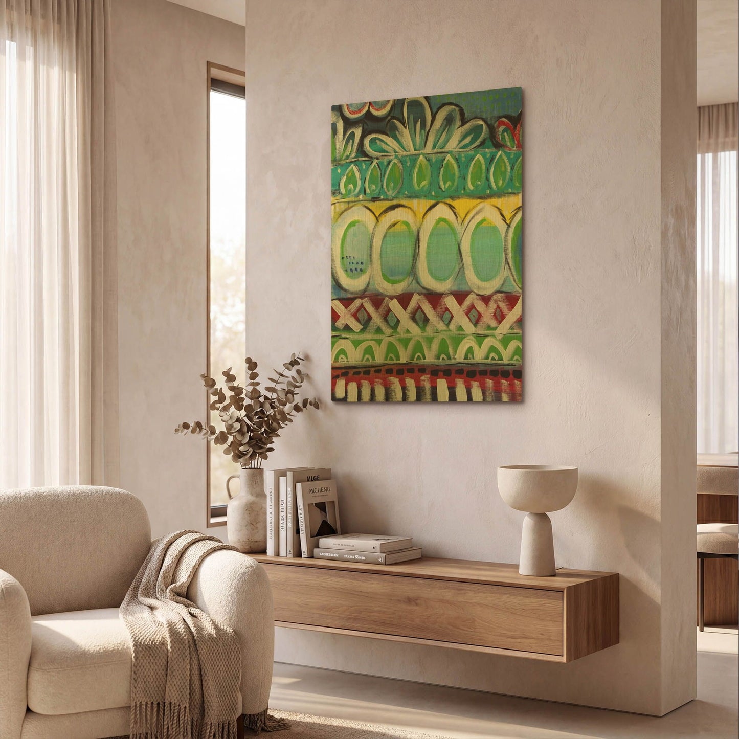 'LW1978' By Linda Woods Gold Metal Wall Art