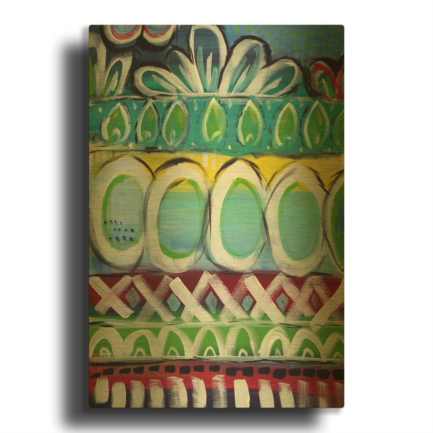 'LW1978' By Linda Woods Gold Metal Wall Art