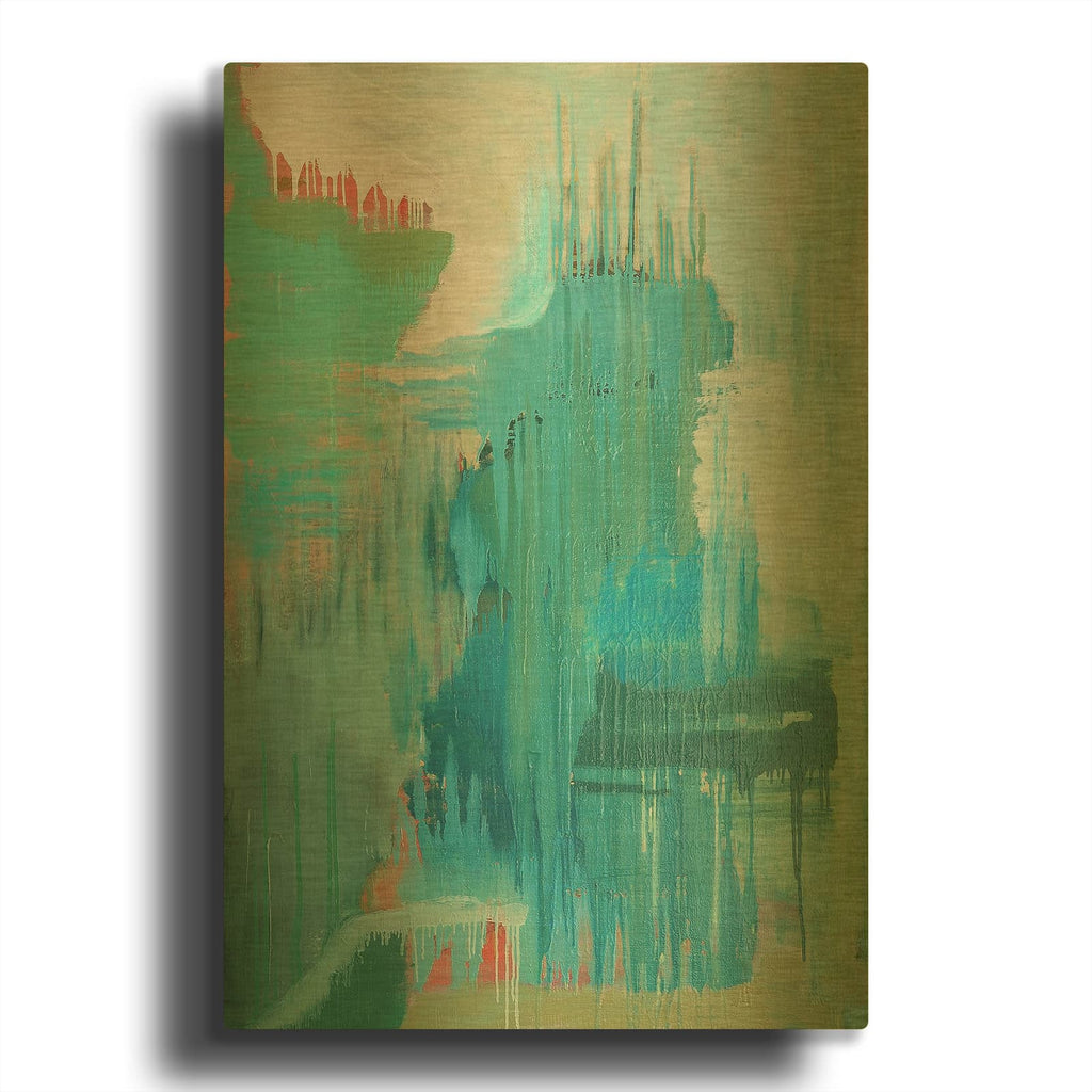 'Substance' By Carolyn O'Neill Gold Metal Wall Art