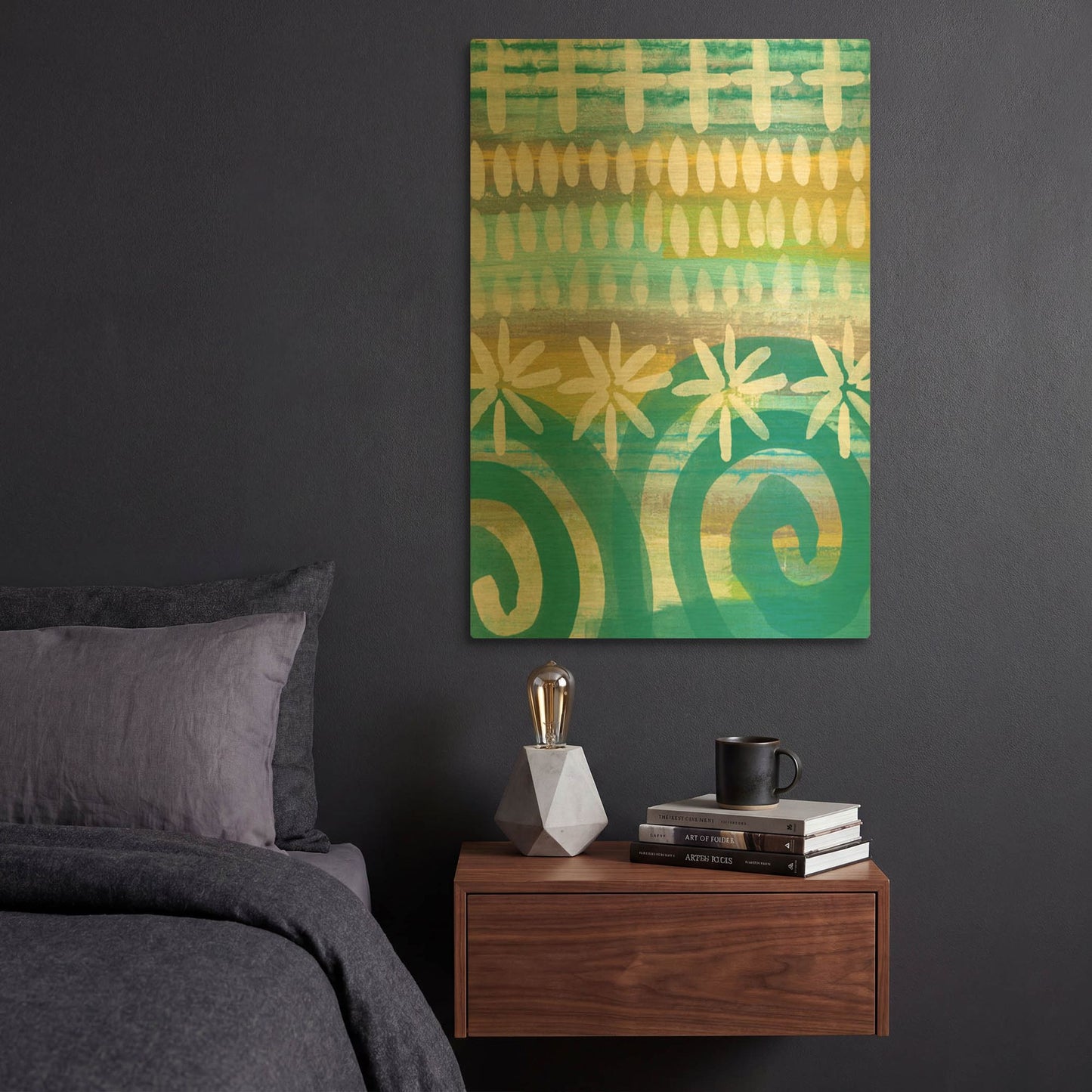 'LW1979' By Linda Woods Gold Metal Wall Art