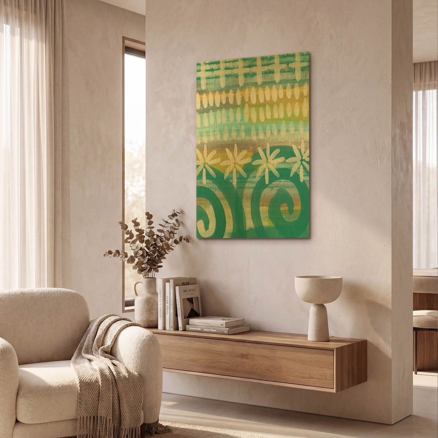 'LW1979' By Linda Woods Gold Metal Wall Art