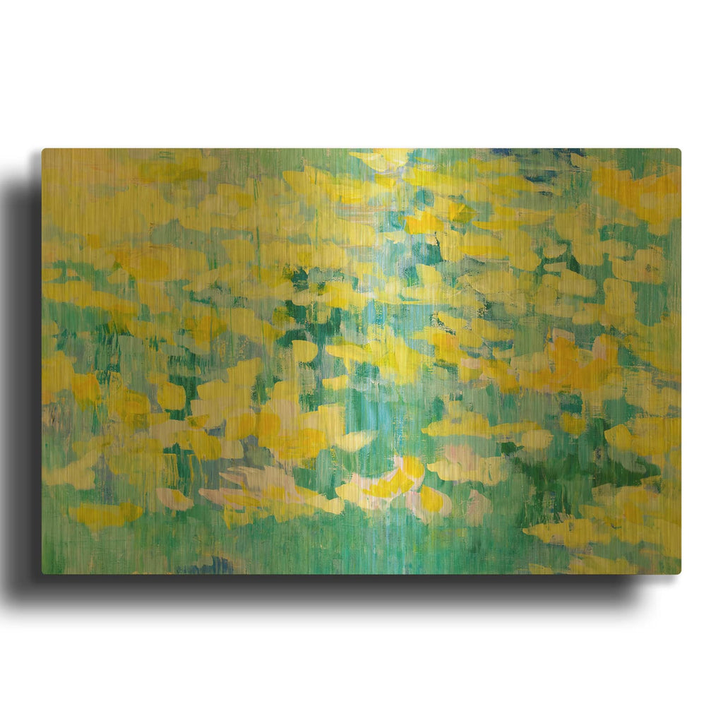 'And They Were All Yellow' By Cassandra Gillens Gold Metal Wall Art