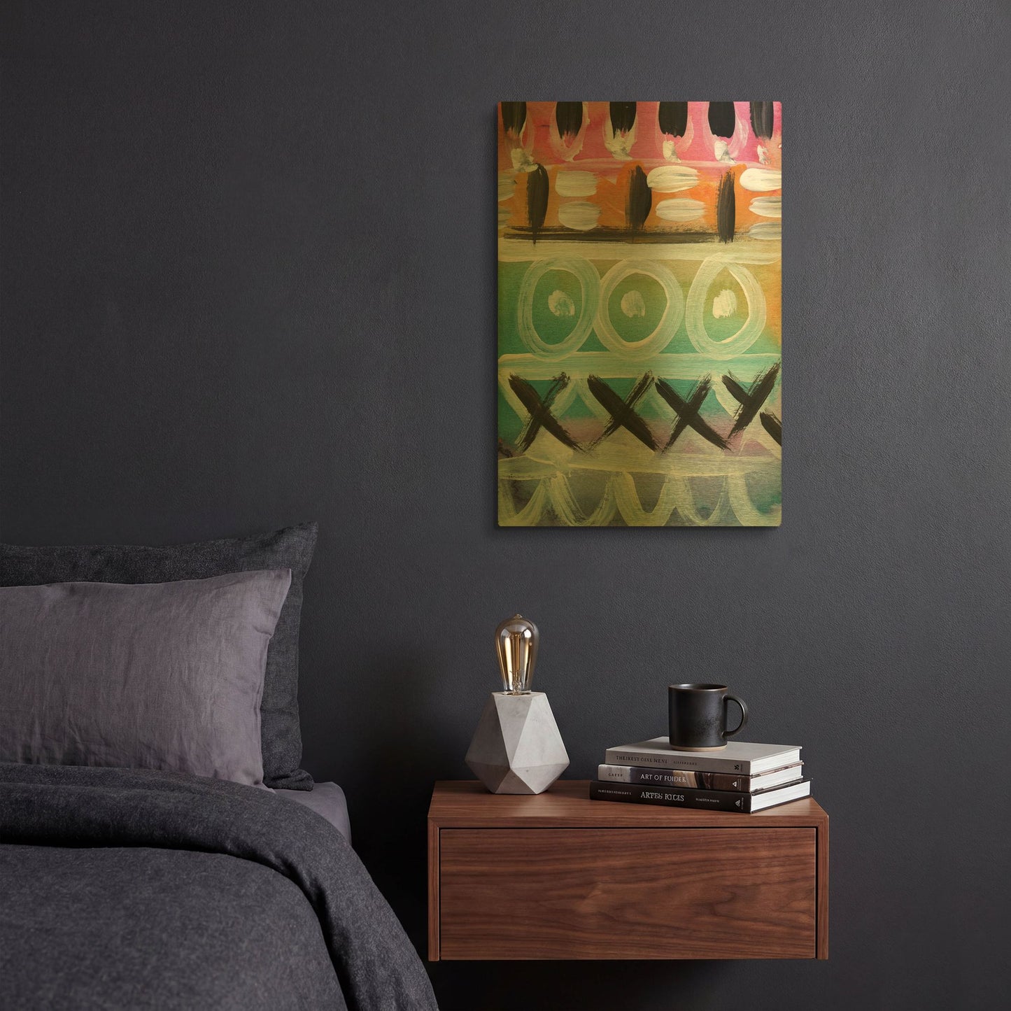 'LW1980' By Linda Woods Gold Metal Wall Art