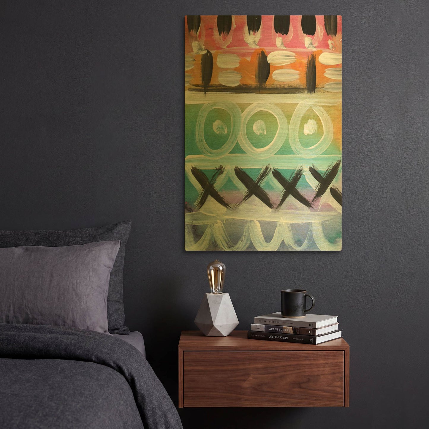 'LW1980' By Linda Woods Gold Metal Wall Art
