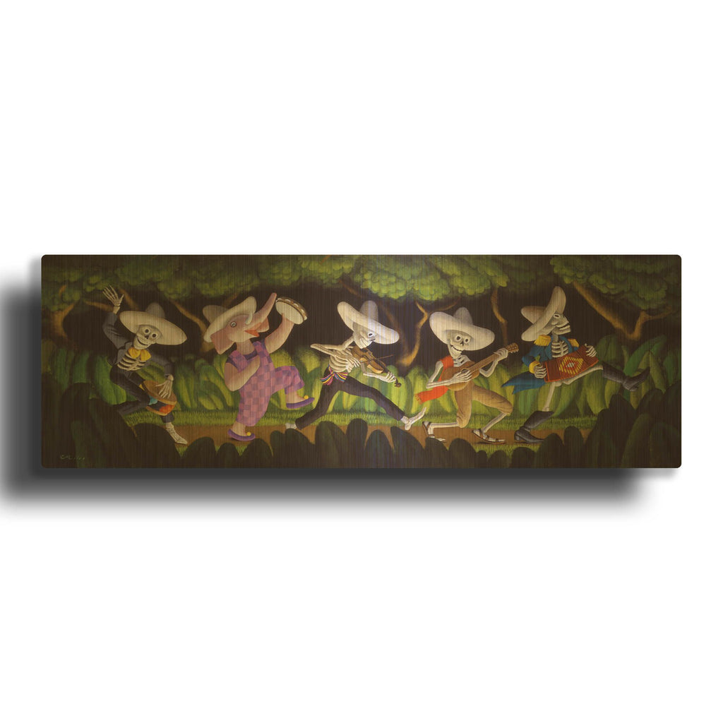 'The New Guy' By Chris Miles Gold Metal Wall Art