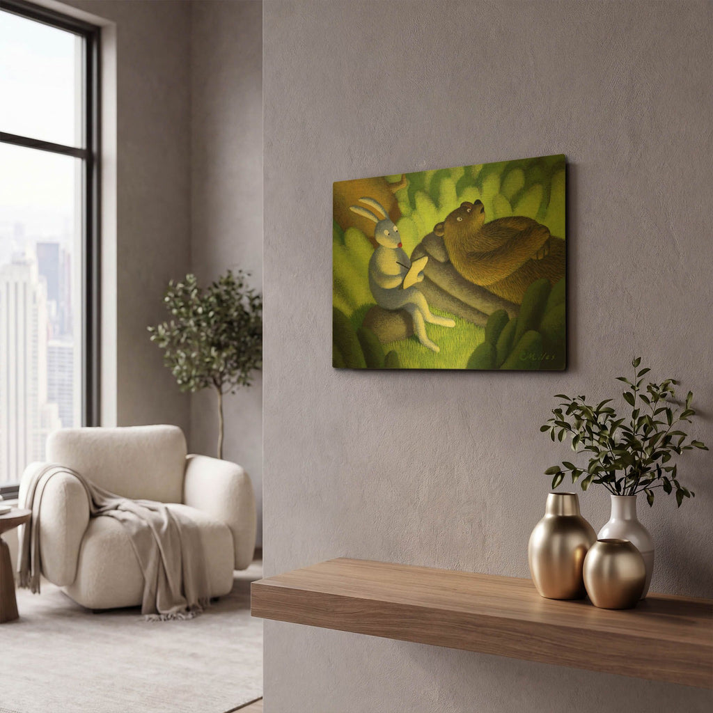 'Its a Jungle Out There' By Chris Miles Gold Metal Wall Art