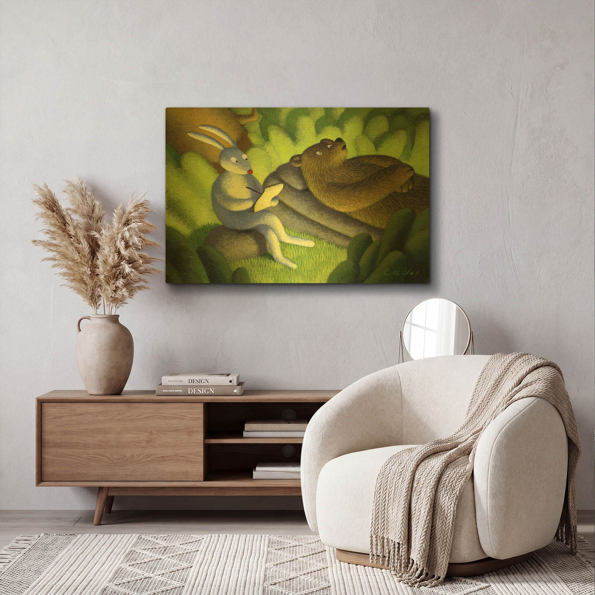 'Its a Jungle Out There' By Chris Miles Gold Metal Wall Art