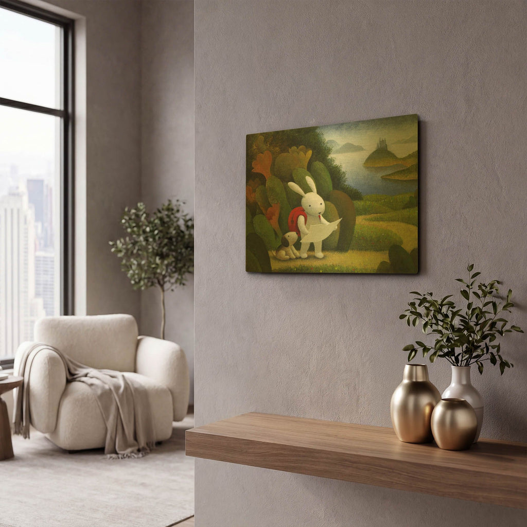 'Adventurers' By Chris Miles Gold Metal Wall Art
