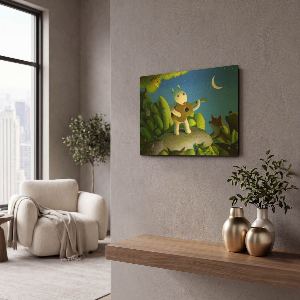'The Concert' By Chris Miles Gold Metal Wall Art