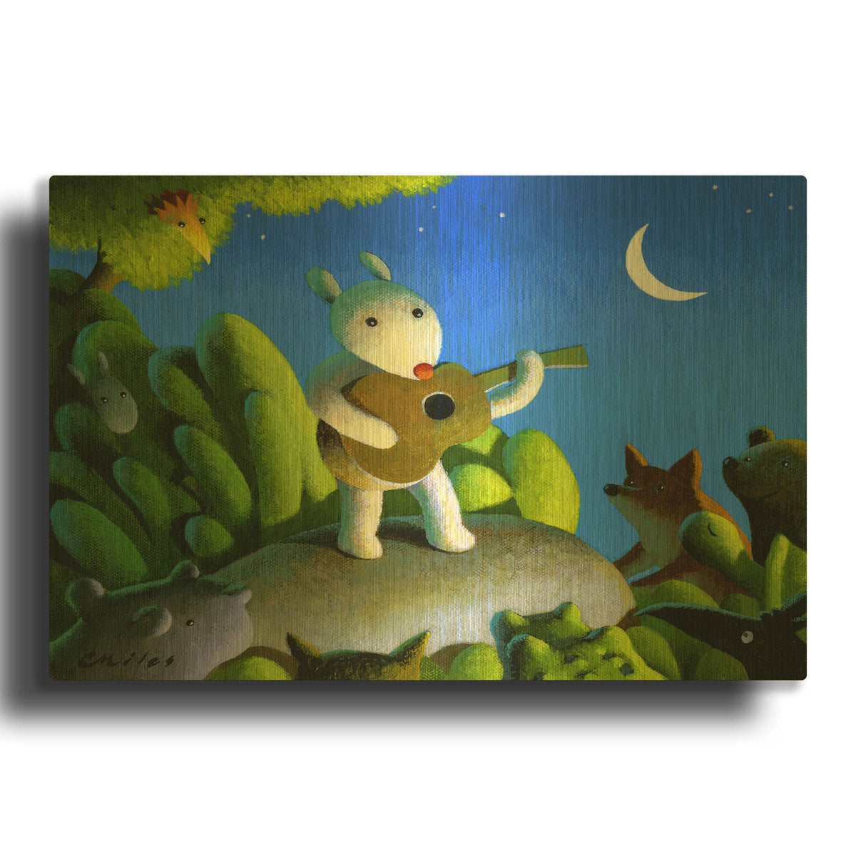 'The Concert' By Chris Miles Gold Metal Wall Art