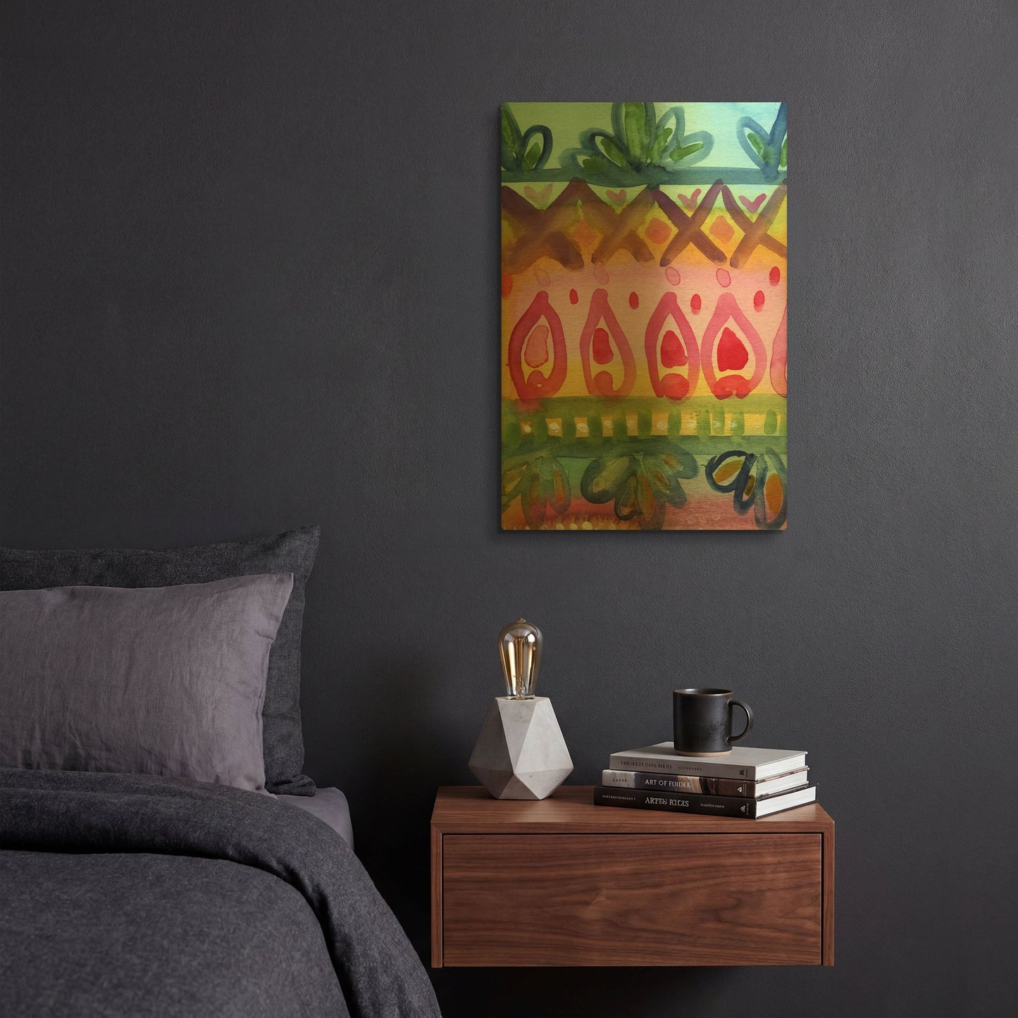 'LW1981' By Linda Woods Gold Metal Wall Art