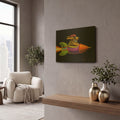 'Rocket Dog' By Chris Miles Gold Metal Wall Art