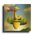 'Frequent Flier No 2' By Chris Miles Gold Metal Wall Art
